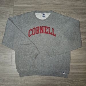 Vintage Y2K Russell Athletic Cornell University Crewneck Sweatshirt Size L